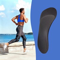 Pieds Sport Rembourrage Sneaker Inserts Fasciite Plantaire PP/TPU Shell Arch Supports 3/4 Semelle Orthopédique