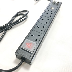 OEM PDU 13A anh Dải Ổ cắm chịu nhiệt độ cao chống cháy thiết bị phân phối điện mạng <span class=keywords><strong>USB</strong></span> điện bất Kỳ cắm - Product Image 3