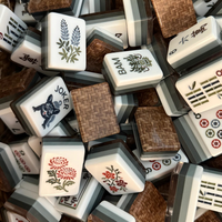Juego de Fichas de Mahjong Americano de Lujo con Diseño de Nido de Abeja, 166 Fichas, Acrílico de Cuatro Capas de Alta Calidad, Grado Profesional, para Regalo Navideño 2026