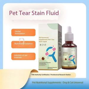 Eliminación de manchas de lágrimas Pure Nature Pet Eye Drops Kill Bacterias para gatos y perros - Product Image 1