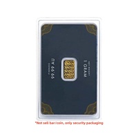 1g 5g 10g 1oz 50 Grammes Lingot d'or à la menthe Emballage blister type coquille Lingot d'or souvenir Plaque de lingot d'argent (seulement la carte vide)
