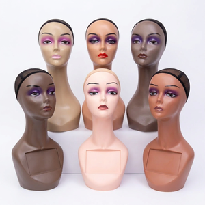 Wholesale in Stock Female <strong>Mannequin</strong> Manikin <strong>Head</strong> Model Wig Display <strong>Mannequin</strong> <strong>Head</strong> for Wigs Scarf Glasses Hat Cap Display Stand - Product Image 1