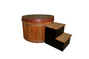 Bañera de hidromasaje caliente de madera Bañera de hidromasaje de cedro rojo al aire libre con estufa de leña Barril Bañeras de hidromasaje para uso de 1-6 personas - Product Image 3
