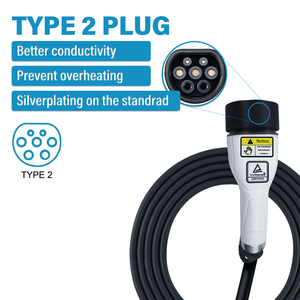 Oem Manufacturer 32a Portable Type 2 Charging Cable 5m With Plug <strong>Extension</strong> <strong>Cord</strong> For Ev Charger 22kW