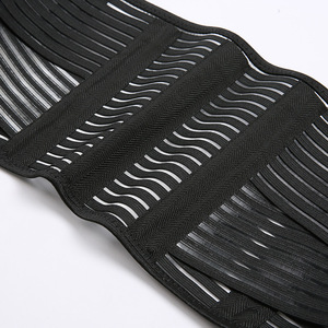 Ceinture de soutien lombaire élastique en soie de poisson, noire, réglable, enveloppante, pour adultes, protection lombaire - Product Image 4