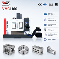 Centre d'usinage vertical CNC à haute rigidité WOJIE VMC1160 pour l'usinage de grandes pièces