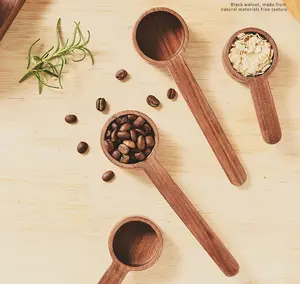 Acacia Legno di Misura Cucchiaio Mini Chicco di Caffè Latte In Polvere Cucchiaio Da Cucina Che Serve Mestolo di Legno Da Cucina Cucchiaio Da Minestra