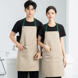 Delantal de vendedor de productos frescos verdes con logotipo personalizado para supermercado, <span class=keywords><strong>tienda</strong></span> de conveniencia, compras, <span class=keywords><strong>tienda</strong></span> de comestibles, personal de Hipermercado - Product Image 4