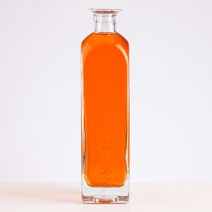 750ml Clair Plat <span class=keywords><strong>Cognac</strong></span> <span class=keywords><strong>Liqueur</strong></span> Gin Vodka Whisky Esprit Bouteille En Verre - Product Image 1