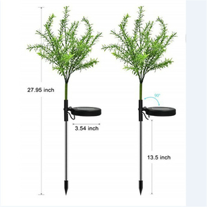 Simulation solaire extérieure arbre de noël LED coloré jardin cour décoration paysage pic pelouse lumière - Product Image 3