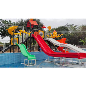 Attrezzatura per Parco Giochi Acquatico Estivo per Bambini, Scivolo Arcobaleno Interno in Fibra di Vetro, Giardino Educativo, Dimensioni Personalizzabili - Product Image 5