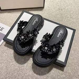 Verano nuevo brillante <span class=keywords><strong>Flash</strong></span> Diamond-<span class=keywords><strong>chanclas</strong></span> mujeres Senior Sense Pinch-foot Muffin zapatos de mujer tendencia sandalias perezosas - Product Image 3