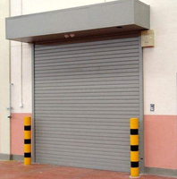 Porte à enroulement en acier robuste, motorisée, sécurisée, galvanisée, sur mesure, OEM, ODM, certifiée CE