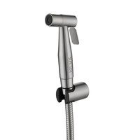 Pistolet pulvérisateur de bidet portatif en acier inoxydable 304, avec buse de surpression pour nettoyage, douche de piscine et toilettes musulmanes (Shattaf)