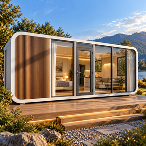 Prix Usine Apple Cabin Design Élégant Faible Coût 10ft 20ft 30ft 40ft Maison Préfabriquée Capsule Étoile Préfabriquée - Product Image 1