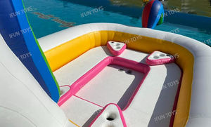 Équipement de jeu d'eau d'été en PVC de 0.9mm, flotteur de <span class=keywords><strong>piscine</strong></span> gonflable licorne bateau jeux d'eau pour fête de famille - Product Image 2