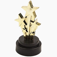 Récompense de Souvenir de famille, conception personnalisée, finition or, globe à paillettes, avec Base en marbre noir