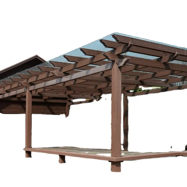 Novo Tipo Composta Pergola WPC All Weather Jardim Duráveis