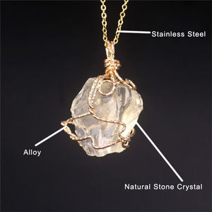 <span class=keywords><strong>Collana</strong></span> con ciondolo in pietra naturale piccolo pendolo al <span class=keywords><strong>quarzo</strong></span> di roccia ametiste citrini Fluorite <span class=keywords><strong>collana</strong></span> in cristallo <span class=keywords><strong>rosa</strong></span> per la guarigione delle donne - Product Image 5