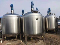 2000L 3000L 5000 litres réservoirs de mélange sanitaires en acier inoxydable avec chemisé et agitateur pour cosmétique, transformation des aliments