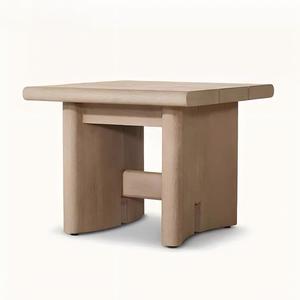 Modern Weather-resistant Teak <b>Outdoor</b> <b>Side</b> <b>Table</b> Set for Hotel Garden Poolside Villa hotel Patio Use - Product Image 4