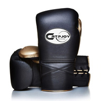 Gants de boxe à lacets, design Muay Thai, personnalisez votre logo pour l'entraînement professionnel, Guantes De Boxeo