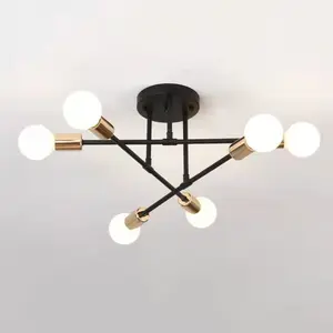 크로스 보더 아트 간단한 천장 조명 레스토랑 창조적 인 LED 실내 조명 거실 연구 산업 천장 조명