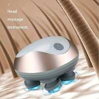 Masseur électrique portatif sans fil personnalisable de haute qualité pour le cuir chevelier, outil doux pour la peau pour soulager les maux de tête et le stress
