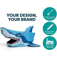 Kit de Máscaras de Animales 3D de Papel Personalizadas - Máscaras de Tiburón y León para Niños y Adolescentes, Disfraces para Fiestas, Personalizables OEM/ODM
