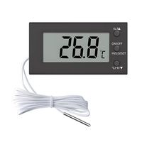 Oven High-temperature Resistant Thermometer with Probe Temperature -50~300℃ Embedded Electronic Digital Display Thermometer