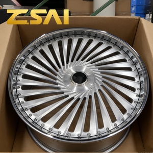 Jantes forgées 5x120 de 20, 21, 22, 23, 24 pouces, jantes de voiture à profil profond, jantes en aluminium de luxe avec rayons chromés, jantes en alliage pour Rolls <span class=keywords><strong>Royce</strong></span> - Product Image 2