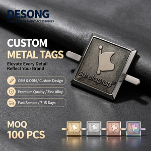 Etiqueta Metálica en Blanco para Muebles, con Logotipo Estampado en Aluminio para Sudaderas y Lencería, Lista para Enviar, Envío Rápido y Resistente al Óxido - Product Image 1