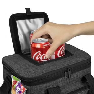Soft Cooler <b>Bag</b> Insulated Lunch Cooler <b>Bag</b> for Men Work Camping <b>Beach</b> Travel Portable Waterproof <b>Large</b> Lunch <b>Bag</b> Box - Product Image 5