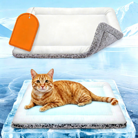 Coussin réversible pour chat, coussin chaud pour l'hiver et tapis rafraîchissant pour l'été, tapis rafraîchissant pour chien, lit pour chat auto-chauffant de luxe