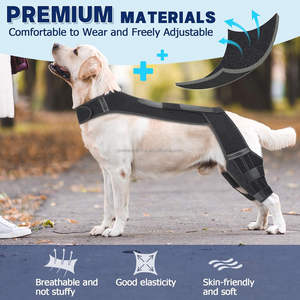 Rodillera personalizada para perros y mascotas, soporte para piernas traseras rasgadas de ACL, soporte de doble pierna para perros, soporte para espalda ajustable, antideslizante, estabilidad mejorada - Product Image 2