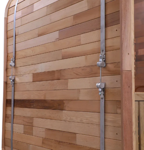 Sauna de Vapor Cuadrada de Cedro Rojo para Todo Clima, Ideal para Momentos Familiares de Calidad, Sauna de Madera Sólida para Relajación y Reuniones - Product Image 3