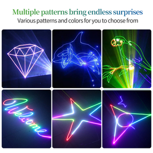 Đèn <span class=keywords><strong>laser</strong></span> ngoài trời 6W full-color hoạt hình, chống nước, hiệu ứng cực quang, chiếu sáng sân khấu, điểm tham quan - Product Image 3