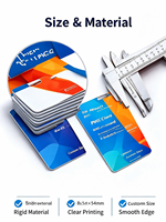 Cartes d'identité VIP, cartes de membre et cartes de visite personnalisées en PVC transparent imprimées en couleur avec cordon, pour la vente en gros