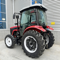 Traktor Pertanian Diesel 4WD 100HP Roda Empat Bersertifikasi EU Stage V US Tier 4 CE dengan PTO 3-Point Linkage