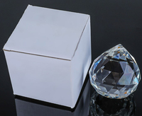 Lustre en verre, boule de cristal, pendentif transparent, suspendu, 20 mm, 30 mm, 40 mm, prismes, artisanat traditionnel, bricolage, vacances