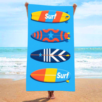 Wholesale Magnetic Microfiber Beach Towel Quick Dry Sand Free Anti Slip Windproof Custom Printed Beach Towel Manufacturer