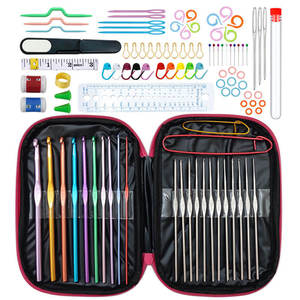 Full Set <b>Knitting</b> <b>Needles</b> Crochet Hooks <b>Knitting</b> Tools DIY Sewing Kit <b>for</b> Kids With <b>Bag</b> Gauge Scissors Stitch Holders - Product Image 6