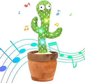 Mainan kaktus menari kaktus mengulang apa yang Anda katakan lucu mainan pendidikan anak-anak awal musik kaktus