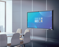 Tableau blanc interactif LED 4K de 55/65/75/86/98 pouces avec fonction multi-touch 20 points, Android et Windows, pour une utilisation en classe et au bureau