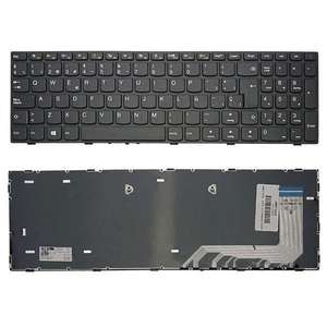 Teclado - compatible con portátil, color negro, diseño ergonómico, teclas silenciosas, ideal para ideapad 110-15isk y 110-17ikb. - Product Image 1