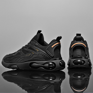 Chaussures de course pour hommes en maille respirante avec semelle extérieure en caoutchouc, semelle intermédiaire en EVA et doublure en coton – Baskets décontractées chaudes pour l'hiver - Product Image 4