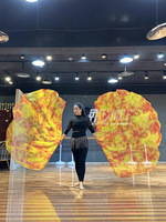 Drapeaux de louange en soie pour la danse de culte en église, tenues de performance, Banderas De Danza