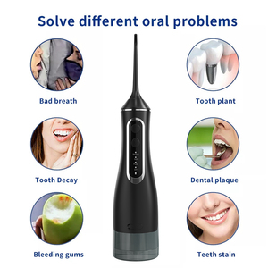 Proveedor de hilo <span class=keywords><strong>dental</strong></span> de agua de grado clínico dentista <span class=keywords><strong>recomendado</strong></span> portátil <span class=keywords><strong>Dental</strong></span> IPX7 <span class=keywords><strong>irrigador</strong></span> Oral inalámbrico 320ml USB limpiador de dientes - Product Image 4