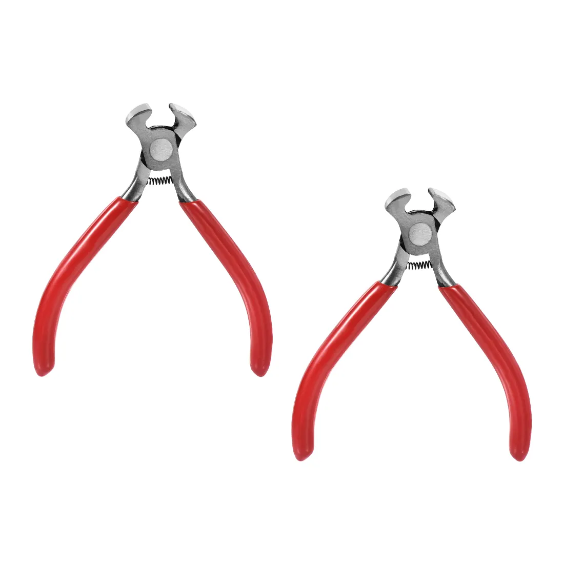 End Cutting Pliers 4 Inch Mini Precision End Nippers Wire Cutter Pliers Nail Puller Tool 2 Pcs