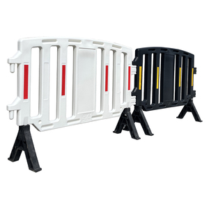 Barrière de contrôle des foules en plastique moulé par soufflage 1500, barricade de chantier mobile en plastique HDPE pour l'isolation des chantiers de construction - Product Image 5
